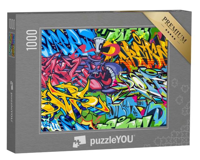 Puzzle de 1000 pièces « Graffiti abstrait coloré Street Art »