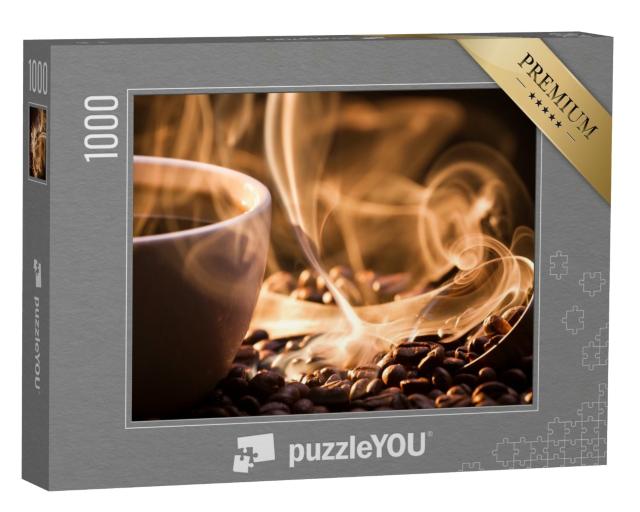 Puzzle de 1000 pièces « L'odeur des grains de café fraîchement torréfiés »