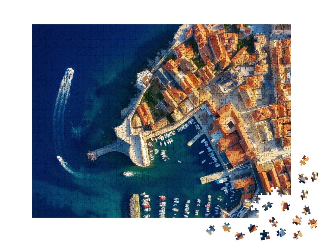 Puzzle de 1000 pièces « Vue aérienne de Dubrovnik, Croatie »
