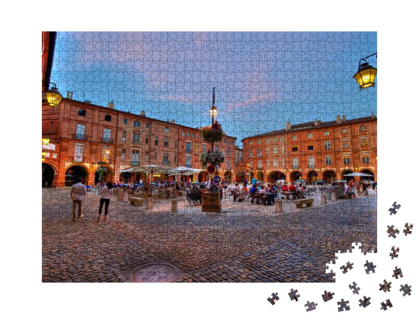 Puzzle de 1000 pièces « Montauban, une ville au bord du Tarn »