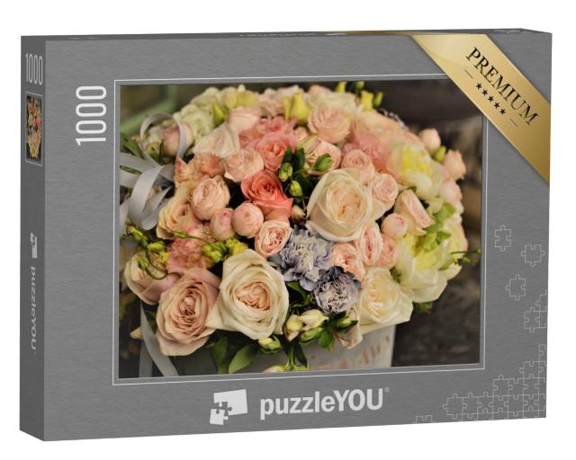 Puzzle de 1000 pièces « Un bouquet de fleurs délicates »