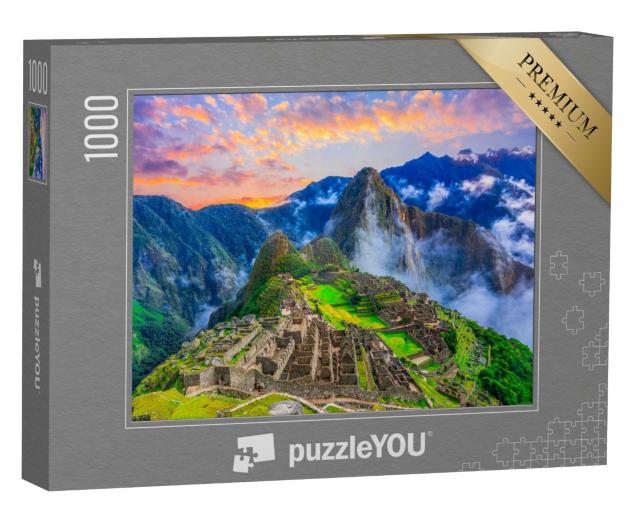 Puzzle de 1000 pièces « Machu Picchu, Cusco, Pérou : la cité perdue des Incas »