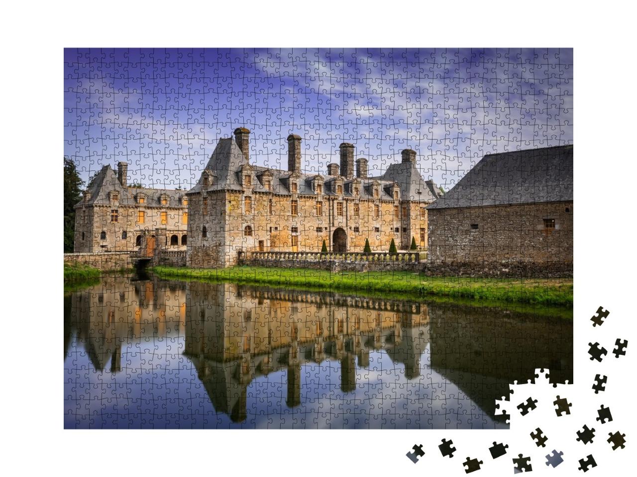 Puzzle de 1000 pièces « Chateau le Rocher-portail en Bretagne, France »