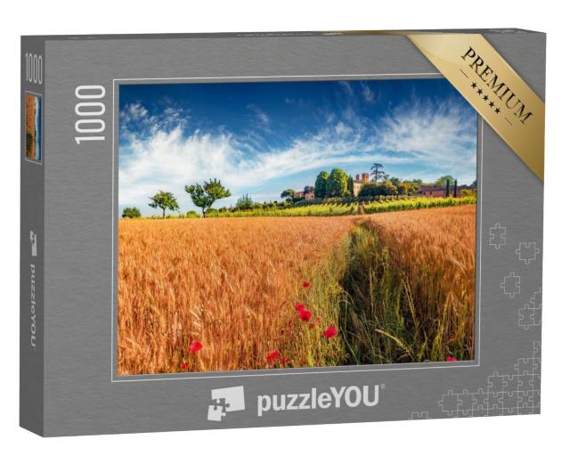 Puzzle de 1000 pièces « Vue d'été d'un champ de blé »