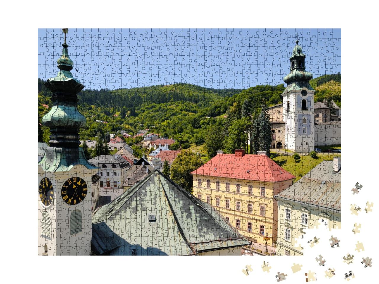 Puzzle de 1000 pièces « Ville pittoresque de Banska Stiavnica, Slovaquie »