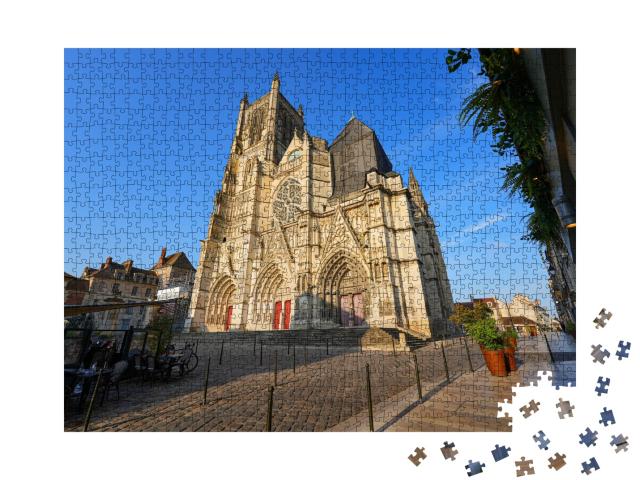 Puzzle de 1000 pièces « Cathédrale Saint Etienne de Meaux en Seine et Marne, près de Paris, France »