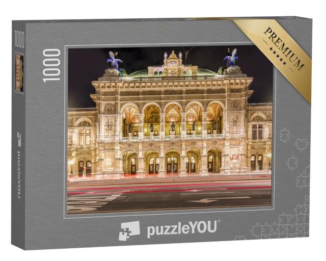 Puzzle de 1000 pièces « Opéra d'État de Vienne de nuit, Vienne, Autriche »