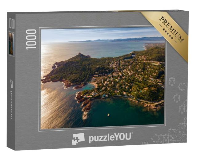 Puzzle de 1000 pièces « Cap le Dramont, baie d'Agay, Anthéor, la Baumette et Saint Raphaël, Côte d'Azur »