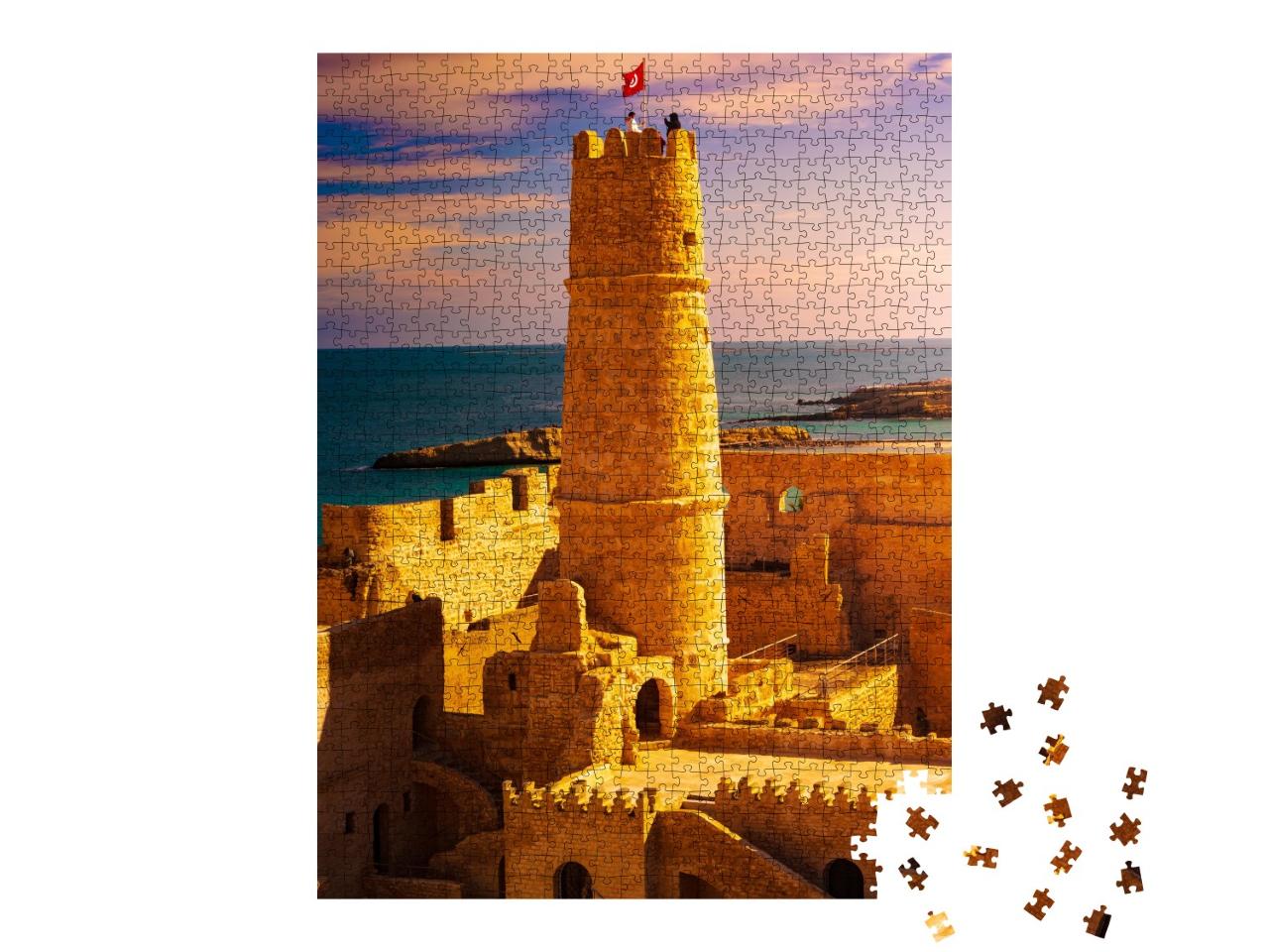 Puzzle de 1000 pièces « Forteresse médiévale de Monastir en Tunisie »