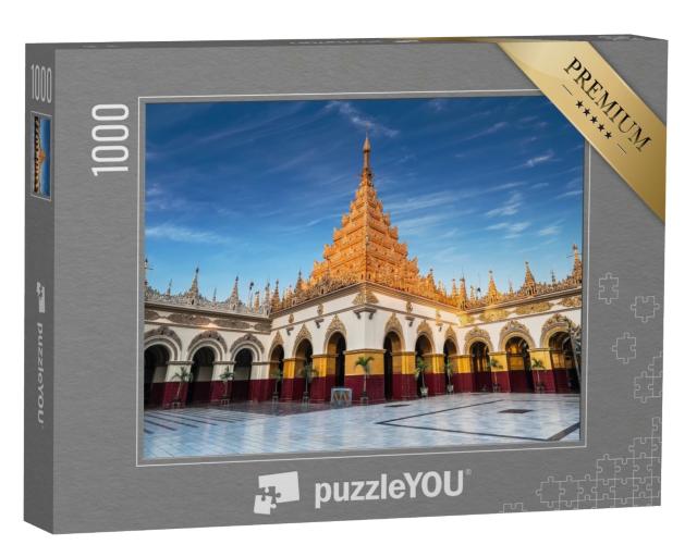 Puzzle de 1000 pièces « Architecture impressionnante du temple bouddhiste de Mandalay, Myanmar »