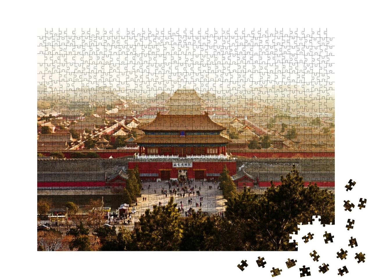 Puzzle de 1000 pièces « Une vue aérienne de la Cité interdite »