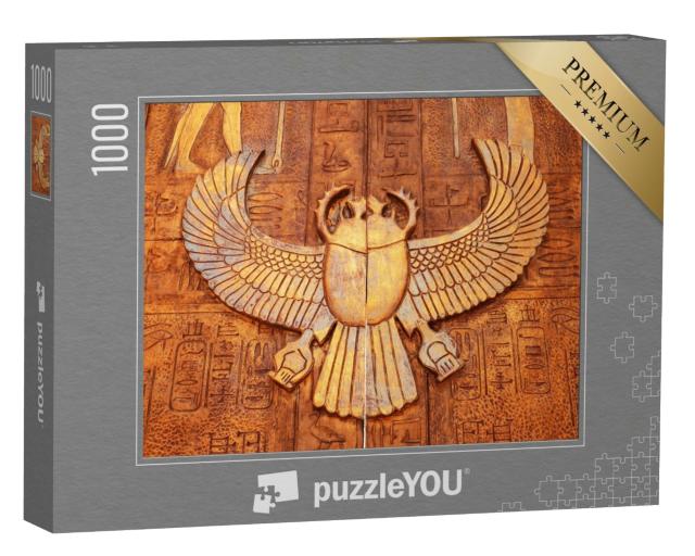 Puzzle de 1000 pièces « Porte de l'Égypte ancienne dans les pyramides, Égypte »