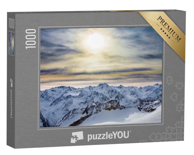 Puzzle de 1000 pièces « Domaine skiable dans les Alpes de l'Ötztal »