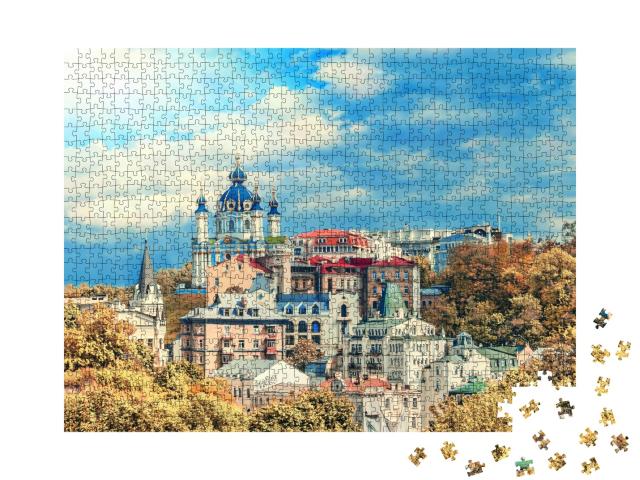 Puzzle de 1000 pièces « Sophia : cathédrale de Kiev, Ukraine »