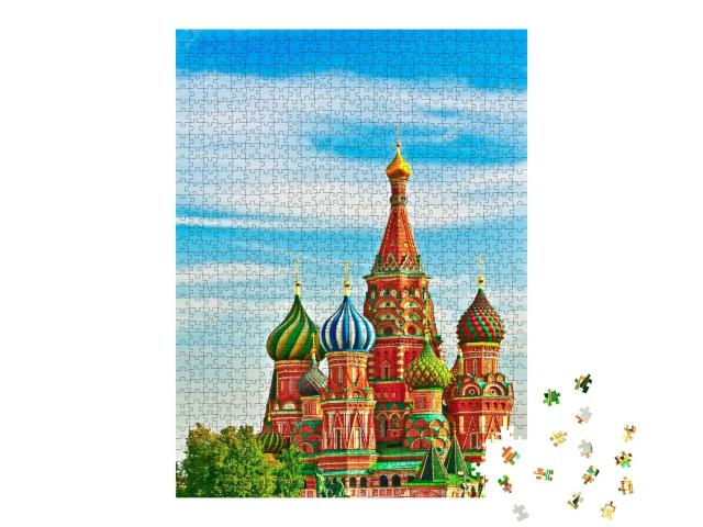 Puzzle de 1000 pièces « Cathédrale sur la Place Rouge, Moscou »