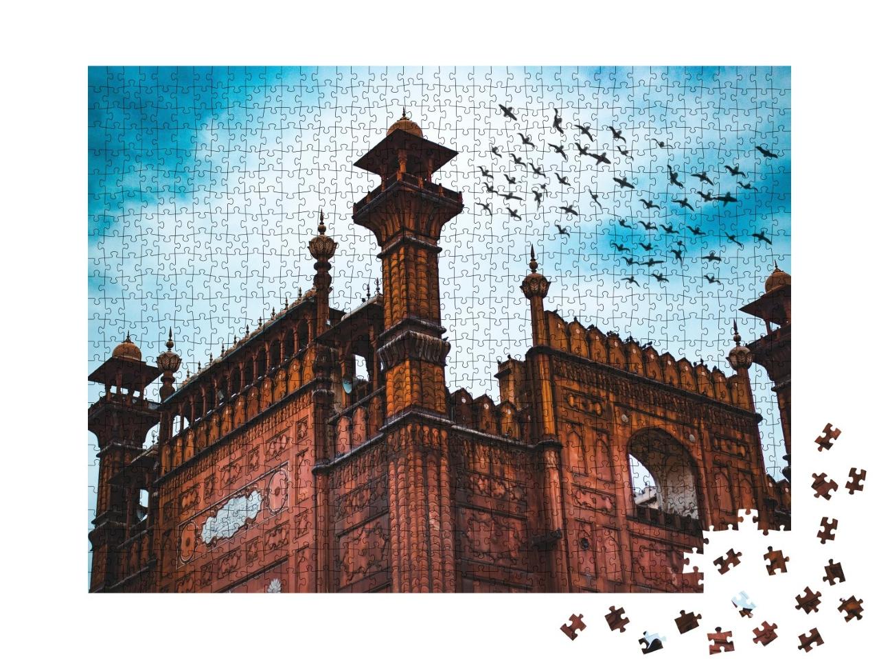 Puzzle de 1000 pièces « Mosquée Badshahi Lahore, Pakistan »