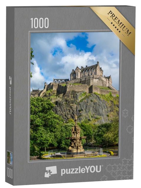 Puzzle de 1000 pièces « Château d'Édimbourg, Écosse, depuis les jardins de Princes Street »
