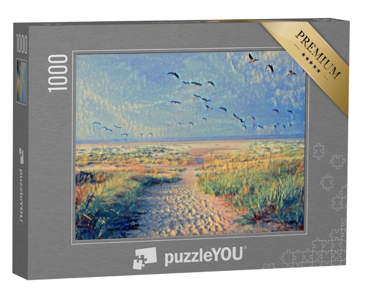 Puzzle de 1000 pièces « dans le style de Paul-Cezanne - Canards - Collection Puzzle Artistes & Tableaux »