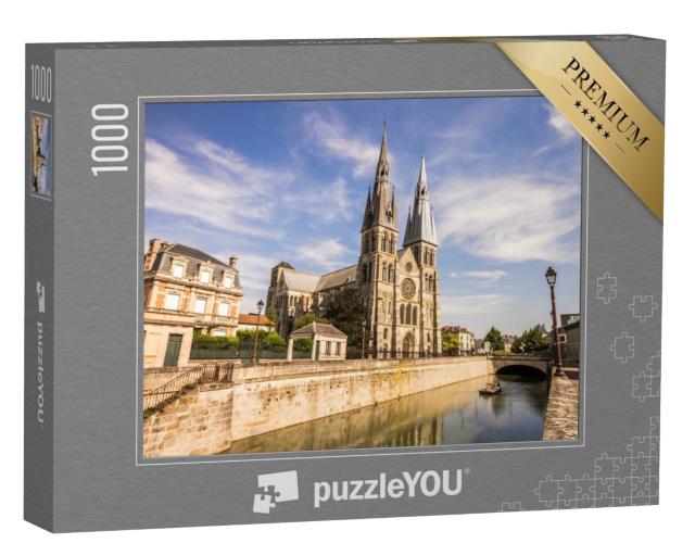 Puzzle de 1000 pièces « Notre-Dame-en-Vaux, une église catholique romaine à Châlons-en-Champagne »