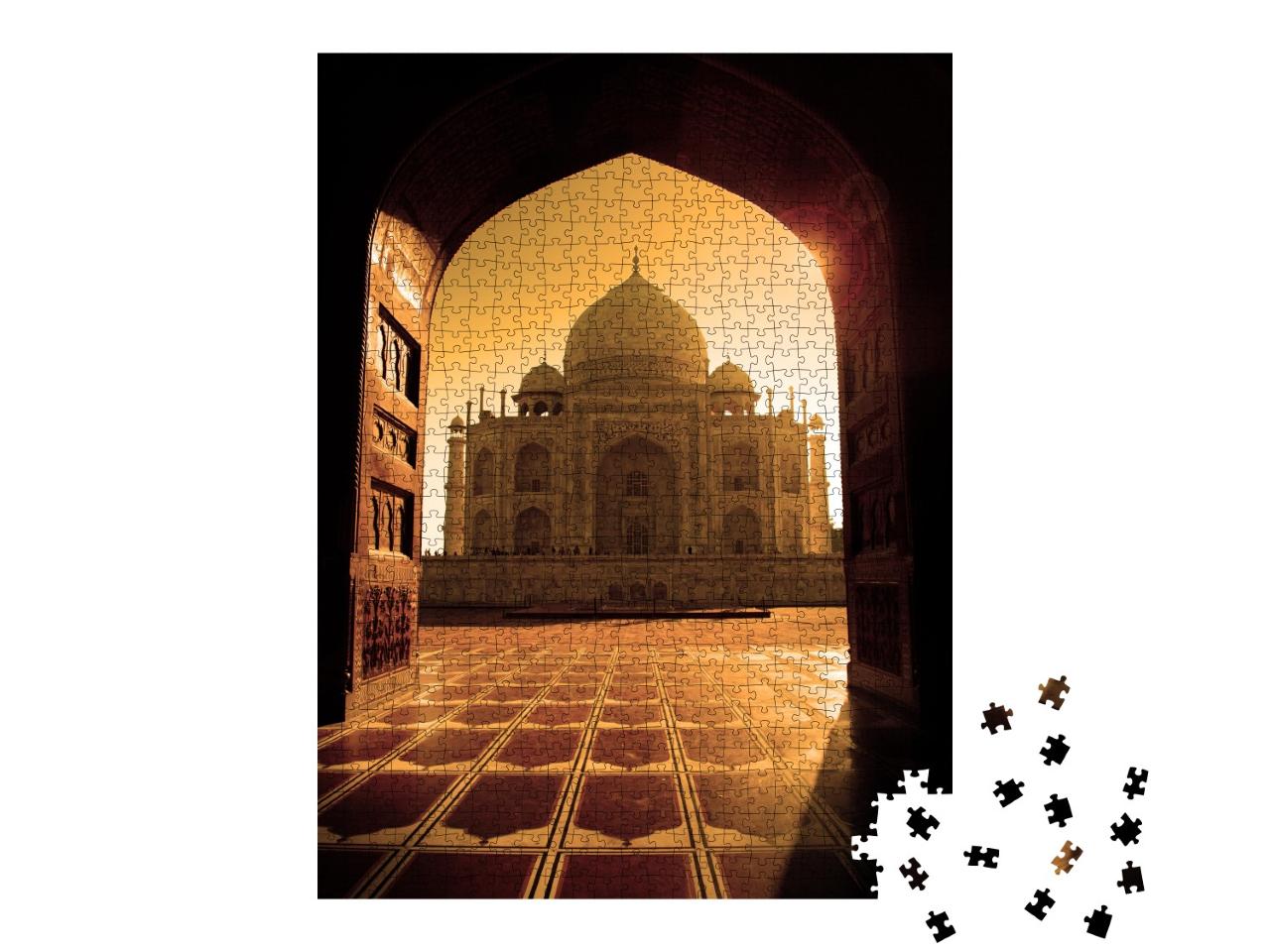 Puzzle de 1000 pièces « Taj Mahal sous le soleil »