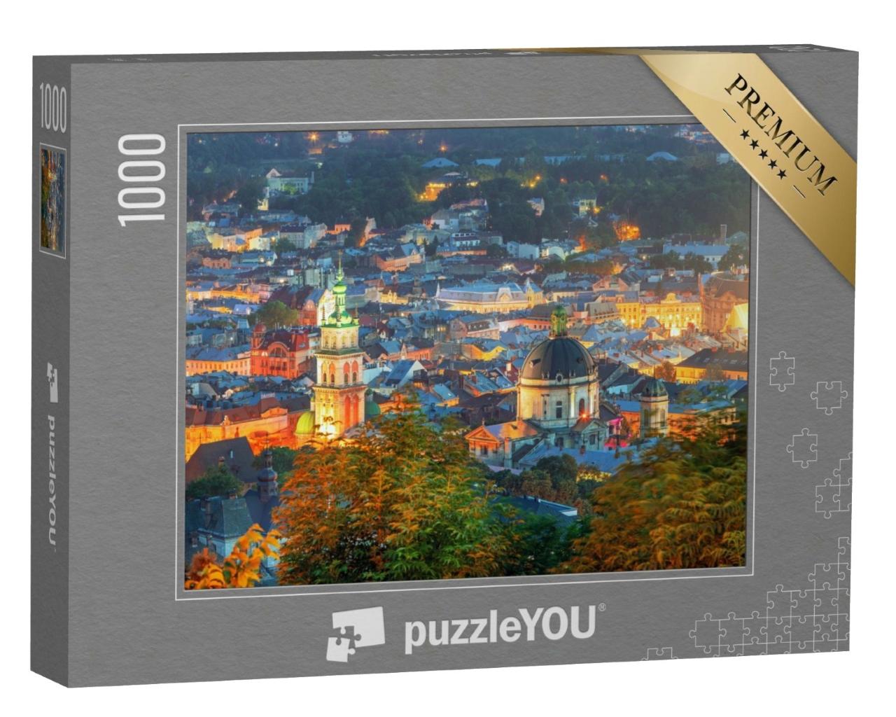 Puzzle de 1000 pièces « Centre historique de Lviv en Ukraine »