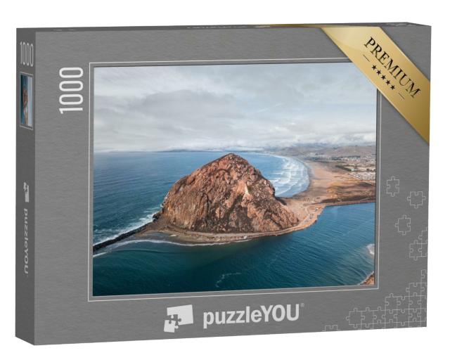 Puzzle de 1000 pièces « Le promontoire de Morro Rock à Morro Bay, Californie »
