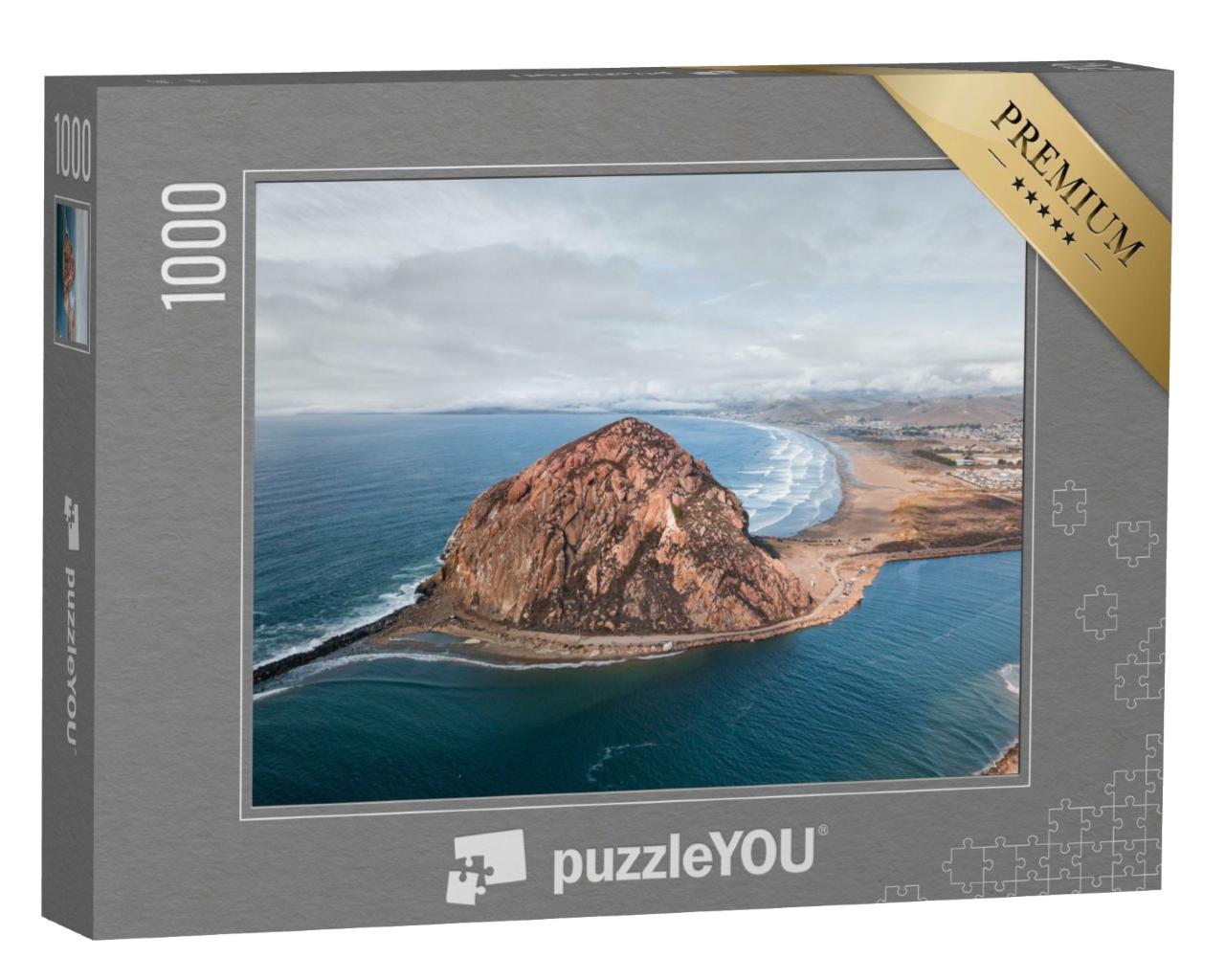 Puzzle de 1000 pièces « Le promontoire de Morro Rock à Morro Bay, Californie »