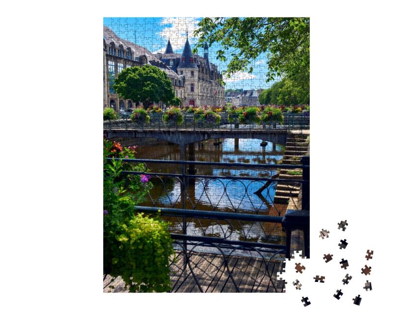Puzzle de 1000 pièces « La ville de Quimper en Bretagne France »