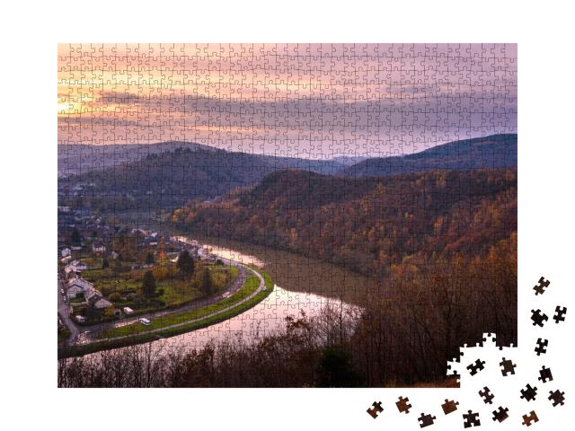 Puzzle de 1000 pièces « Rivière Meuse, Nord de la France »