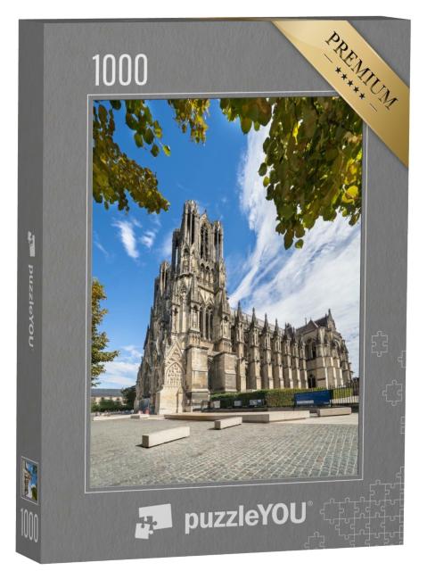 Puzzle de 1000 pièces « Ancienne cathédrale gothique de Reims, France »