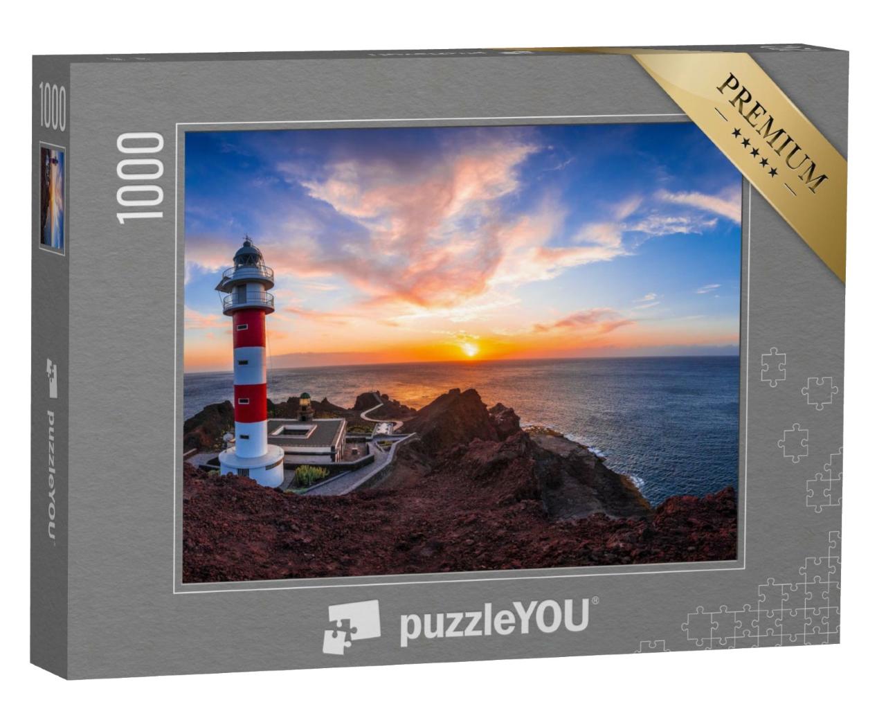 Puzzle de 1000 pièces « Coucher de soleil au phare de Punta de Teno, Ténériffe »