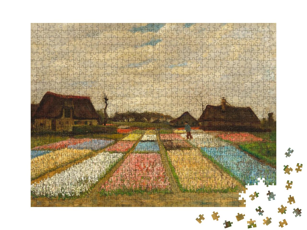Puzzle de 1000 pièces « Vincent van Gogh - Parterres de fleurs en Hollande »