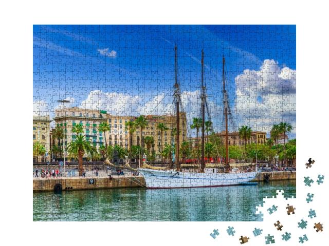 Puzzle de 1000 pièces « Port de Barcelone, Espagne »