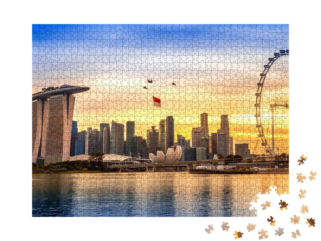 Puzzle de 1000 pièces « Fête nationale à Singapour »
