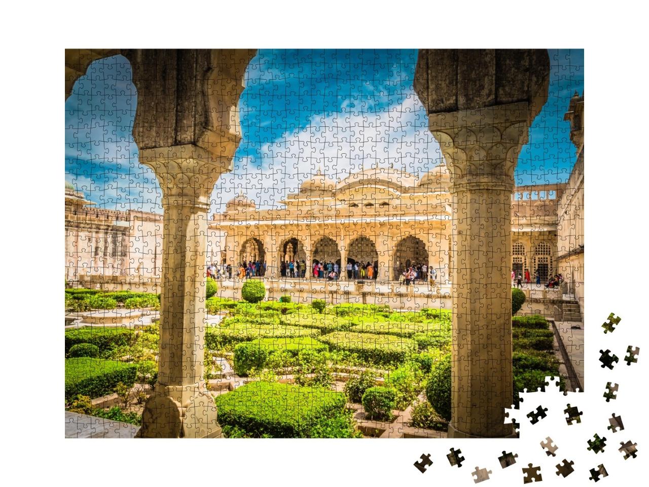 Puzzle de 1000 pièces « La forteresse d'ambre Sheesh Mahal »