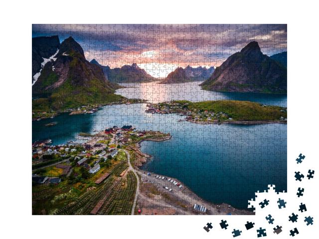 Puzzle de 1000 pièces « Paysage unique des Lofoten, Norvège »
