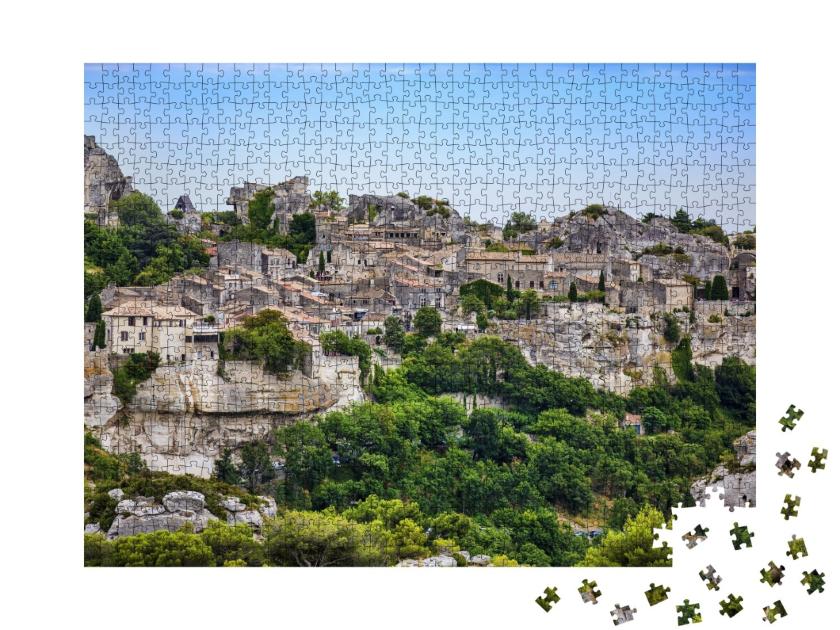 Puzzle de 1000 pièces « Vue sur Les Baux-de-Provence, Provence, France »