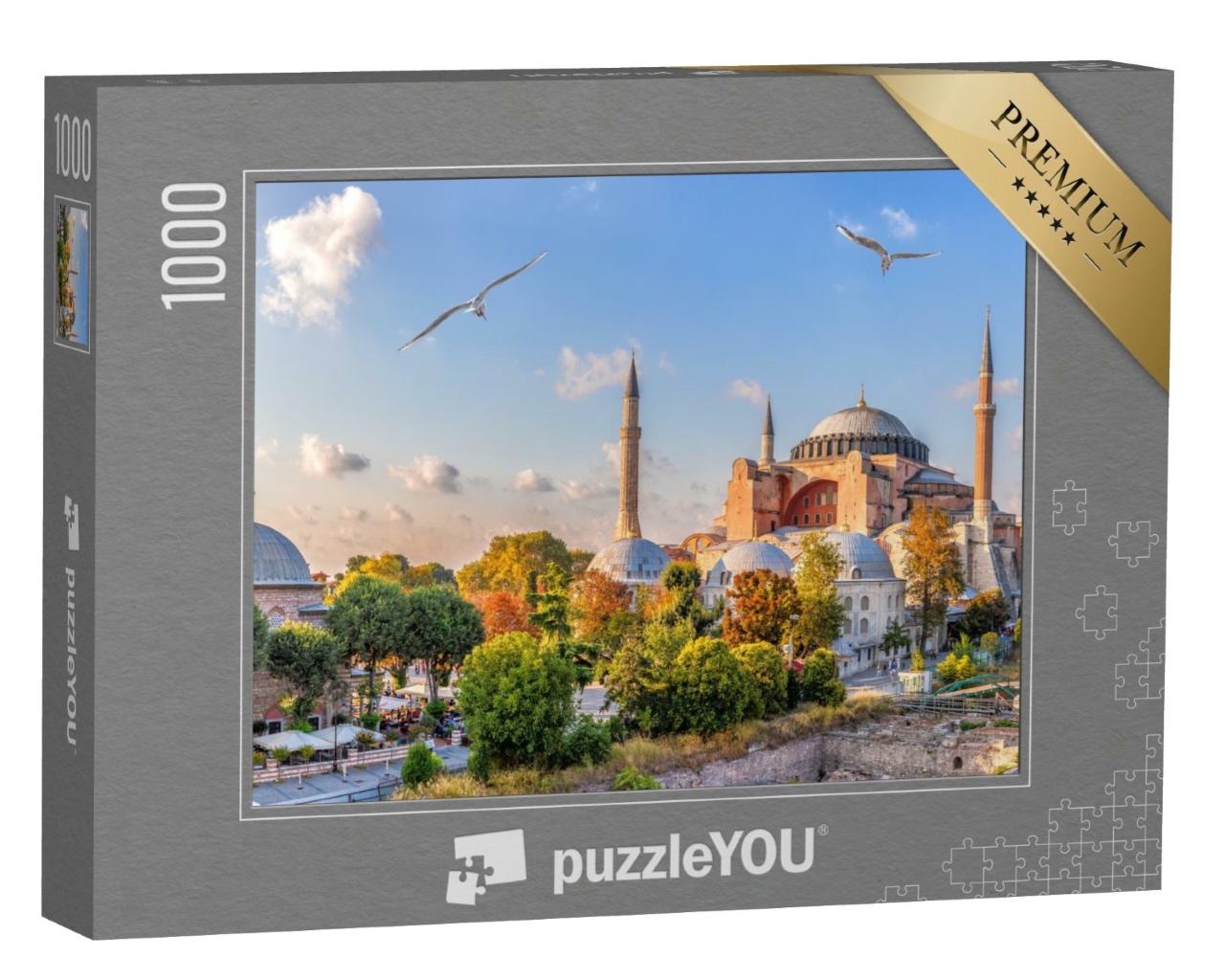 Puzzle de 1000 pièces « Vue de Sainte-Sophie, Istanbul, Turquie »