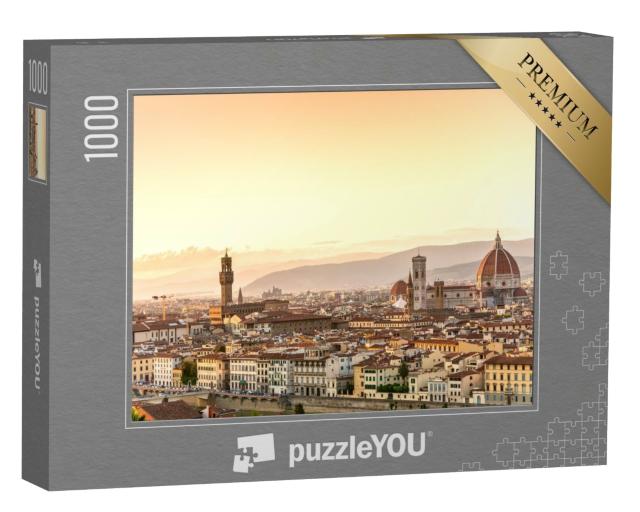 Puzzle de 1000 pièces « Vue de Florence au coucher du soleil, Toscane, Italie »
