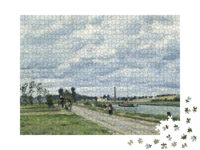 Puzzle de 1000 pièces « Camille Pissarro - Les bords de l'Oise à Pontoise »
