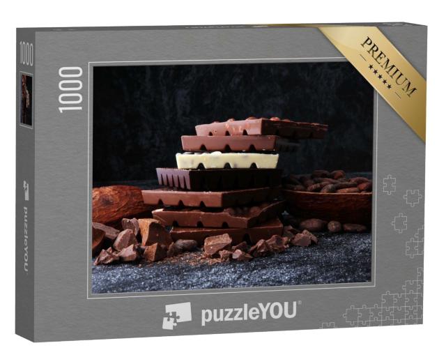 Puzzle de 1000 pièces « Une tour de délicieux chocolat »