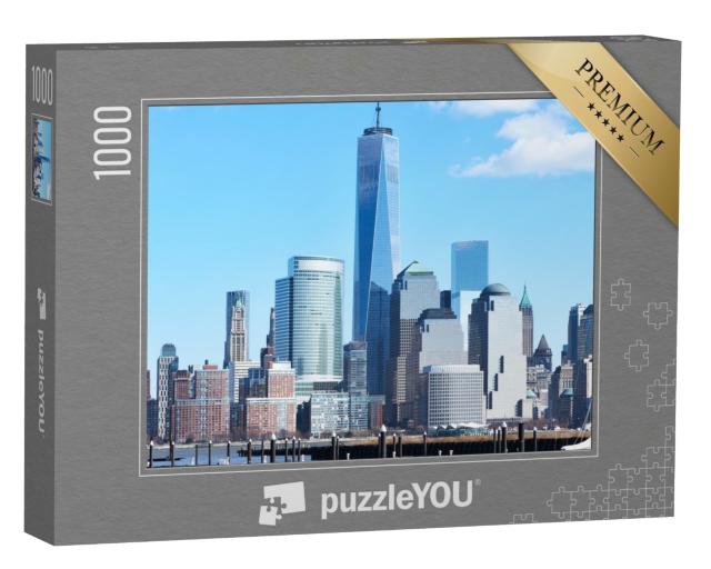 Puzzle de 1000 pièces « Skyline de Manhattan avec la tour One World Trade Center »