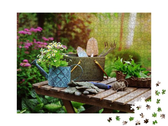 Puzzle de 1000 pièces « Le jardinage en été »