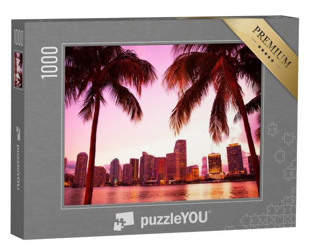 Puzzle de 1000 pièces « La ligne d'horizon de Miami, Floride »