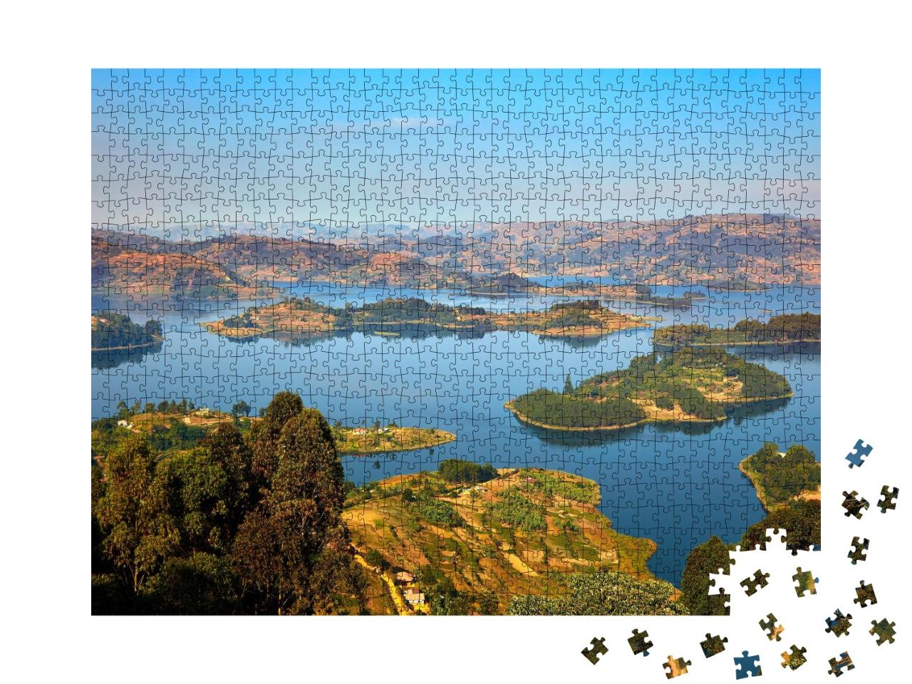 Puzzle de 1000 pièces « Lac Bunyonyi, Ouganda »