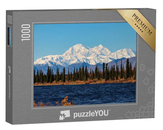 Puzzle de 1000 pièces « Denali, le plus haut sommet d'Amérique du Nord, Alaska »
