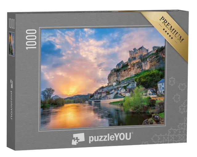 Puzzle de 1000 pièces « Le village de Beynac-et-Cazenac avec le château médiéval de Beynac, Dordogne, France »