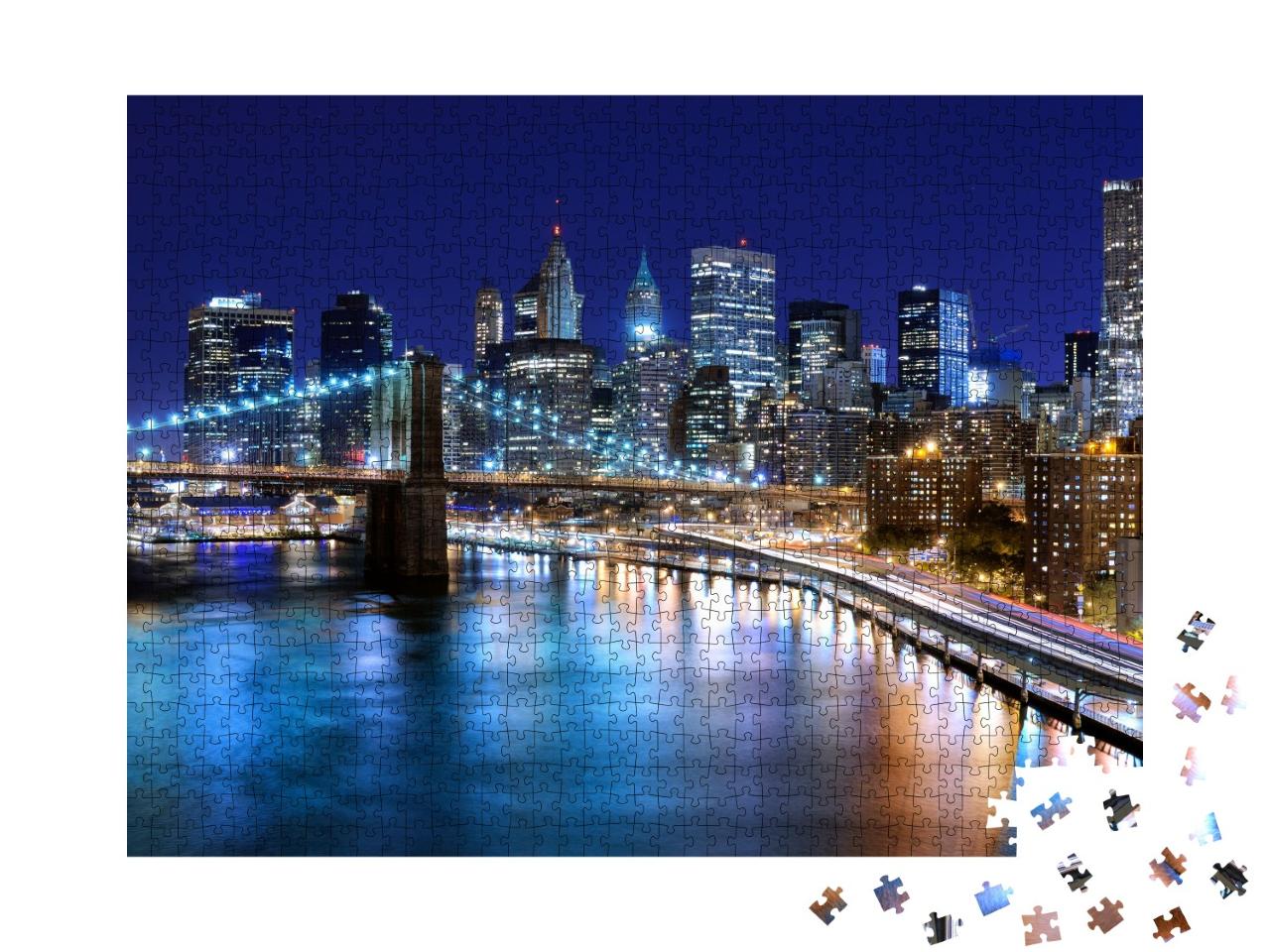 Puzzle de 1000 pièces « Skyline du centre-ville de New York »
