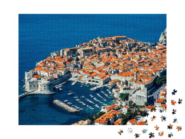 Puzzle de 1000 pièces « Dubrovnik vue d'en haut, Croatie »