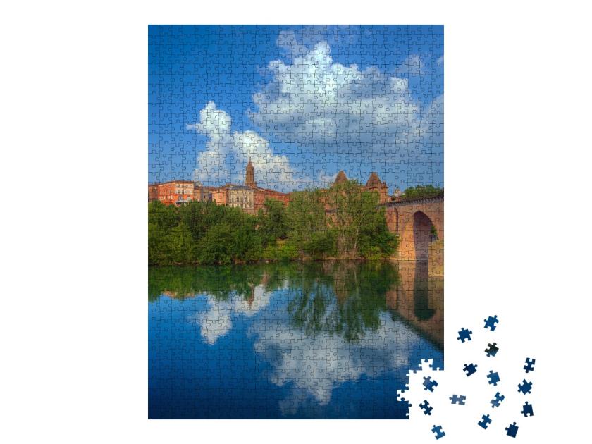 Puzzle de 1000 pièces « Montauban sur la rivière Tarn »